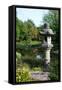 Traditional Japanease Garden Lamp-irontrybex-Framed Stretched Canvas