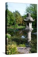 Traditional Japanease Garden Lamp-irontrybex-Stretched Canvas