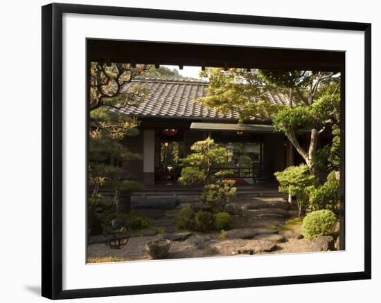 Traditional Japanese Garden, Tado Town, Mie Prefecture, Kansai, Honshu Island, Japan-Christian Kober-Framed Photographic Print