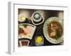 Traditional Japanese Meal of Sushi and Fish Head, Tokyo, Honshu Island, Japan-Kober Christian-Framed Photographic Print