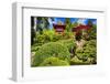 Traditional Japanese Pavilions In A Garden-George Oze-Framed Photographic Print