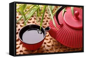 Traditional Japanese Teapot and Cups-egal-Framed Stretched Canvas