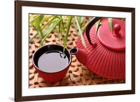 Traditional Japanese Teapot and Cups-egal-Framed Photographic Print