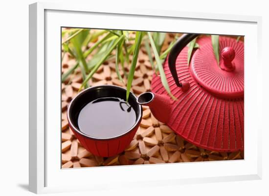 Traditional Japanese Teapot and Cups-egal-Framed Photographic Print