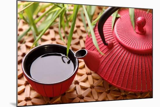 Traditional Japanese Teapot and Cups-egal-Mounted Photographic Print