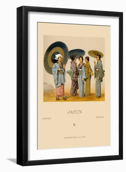 Traditional Japanese Women-Racinet-Framed Art Print