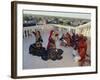 Traditional Kalbali Dance Troupe with Musicians, Rajasthan, India-John Henry Claude Wilson-Framed Photographic Print