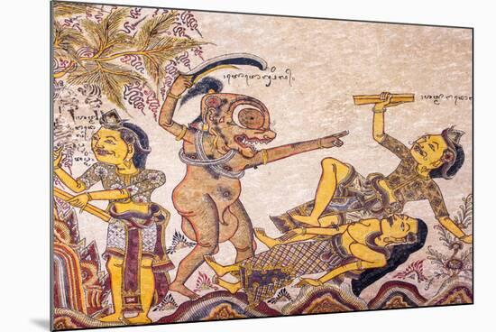 Traditional Kamasan Paintings-G &-Mounted Photographic Print