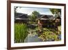 Traditional Kampung Style Rooms over Carp Ponds at the Kampung Sumber Alam Hot Springs Hotel-Rob-Framed Photographic Print