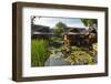 Traditional Kampung Style Rooms over Carp Ponds at the Kampung Sumber Alam Hot Springs Hotel-Rob-Framed Photographic Print