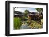 Traditional Kampung Style Rooms over Carp Ponds at the Kampung Sumber Alam Hot Springs Hotel-Rob-Framed Photographic Print