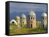 Traditional Kirghiz Cemetary, Near Burana Tower, Kyrgyzstan, Central Asia-Upperhall Ltd-Framed Stretched Canvas
