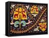 Traditional Kirghiz Embroidery, Kyrgystan, Central Asia-Upperhall Ltd-Framed Stretched Canvas