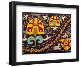 Traditional Kirghiz Embroidery, Kyrgystan, Central Asia-Upperhall Ltd-Framed Photographic Print