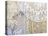 Traditional lace curtain, Dubrovnik, Dalmatia, Croatia-Merrill Images-Stretched Canvas