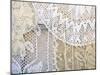 Traditional lace curtain, Dubrovnik, Dalmatia, Croatia-Merrill Images-Mounted Photographic Print