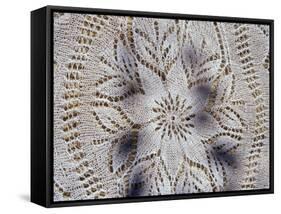 Traditional Lace Tablecloth, Nessebur, Bulgaria-Cindy Miller Hopkins-Framed Stretched Canvas