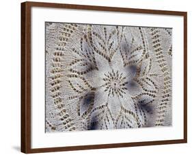 Traditional Lace Tablecloth, Nessebur, Bulgaria-Cindy Miller Hopkins-Framed Photographic Print