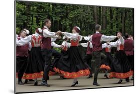 Traditional Latvian Folk Dancing, Near Riga, Baltic States-Gary Cook-Mounted Photographic Print