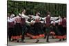 Traditional Latvian Folk Dancing, Near Riga, Baltic States-Gary Cook-Stretched Canvas
