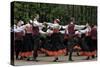 Traditional Latvian Folk Dancing, Near Riga, Baltic States-Gary Cook-Stretched Canvas