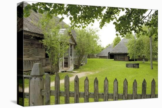 Traditional Lithuanian Farmsteads from the Aukstaitija Region, Rumsiskes, Lithuania-Gary Cook-Stretched Canvas