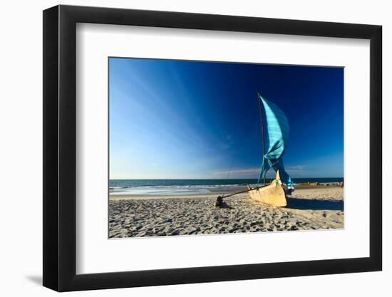 Traditional Malagasy Sail Boat. Morondava, Madagascar-Dudarev Mikhail-Framed Photographic Print