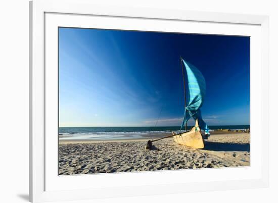 Traditional Malagasy Sail Boat. Morondava, Madagascar-Dudarev Mikhail-Framed Photographic Print