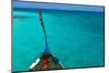 Traditional Maldivian Boat Dhoni in a Tropical Ocean-BlueOrange Studio-Mounted Photographic Print