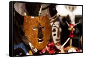 Traditional Mask Stall in Praca Do Rossio, Lisbon, Portugal-Ben Pipe-Framed Stretched Canvas