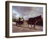 Traditional Mennonite Family with Pony and Trap, Camp 9, Shipyard, Belize, Central America-Upperhall Ltd-Framed Premium Photographic Print