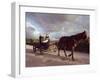 Traditional Mennonite Family with Pony and Trap, Camp 9, Shipyard, Belize, Central America-Upperhall Ltd-Framed Photographic Print