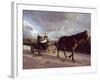 Traditional Mennonite Family with Pony and Trap, Camp 9, Shipyard, Belize, Central America-Upperhall Ltd-Framed Photographic Print