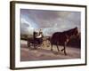 Traditional Mennonite Family with Pony and Trap, Camp 9, Shipyard, Belize, Central America-Upperhall Ltd-Framed Photographic Print