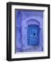 Traditional Moorish-styled Blue Door, Morocco-Merrill Images-Framed Photographic Print