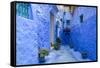 Traditional Moroccan Architectural Details in Chefchaouen, Morocco, Africa-Pagina-Framed Stretched Canvas