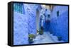 Traditional Moroccan Architectural Details in Chefchaouen, Morocco, Africa-Pagina-Framed Stretched Canvas