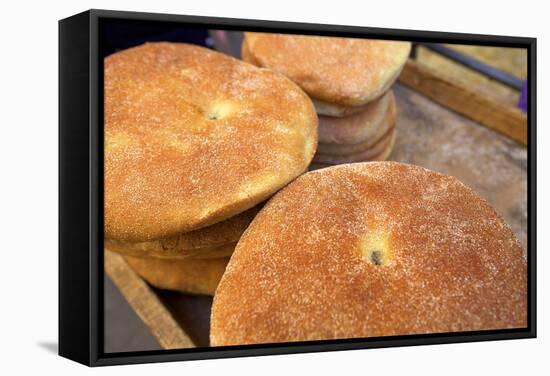 Traditional Moroccan Bread, Meknes, Morocco, North Africa, Africa-Neil Farrin-Framed Stretched Canvas