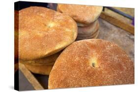 Traditional Moroccan Bread, Meknes, Morocco, North Africa, Africa-Neil Farrin-Stretched Canvas