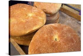 Traditional Moroccan Bread, Meknes, Morocco, North Africa, Africa-Neil Farrin-Stretched Canvas