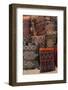 Traditional Moroccan Cushions for Sale in Old Square, Marrakech, Morocco, North Africa, Africa-Martin Child-Framed Photographic Print