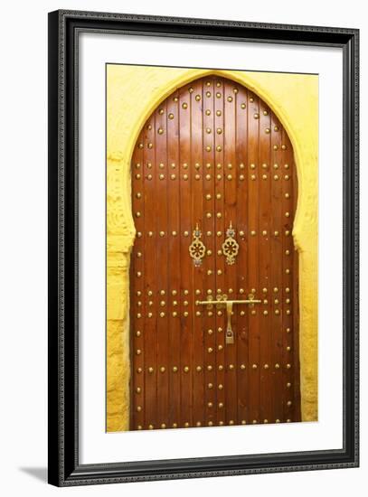 Traditional Moroccan Decorative Door, Rabat, Morocco, North Africa, Africa-Neil Farrin-Framed Photographic Print