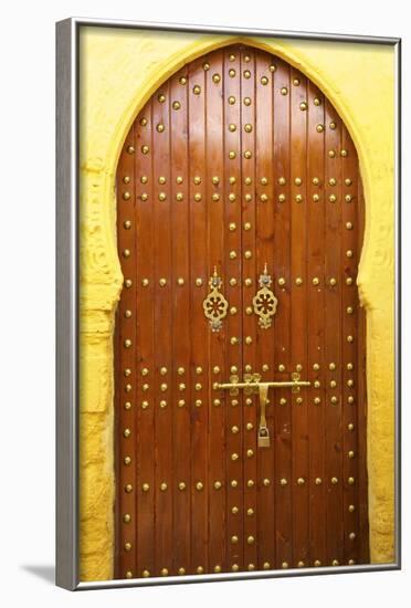 Traditional Moroccan Decorative Door, Rabat, Morocco, North Africa, Africa-Neil Farrin-Framed Photographic Print