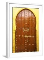 Traditional Moroccan Decorative Door, Rabat, Morocco, North Africa, Africa-Neil Farrin-Framed Photographic Print