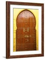 Traditional Moroccan Decorative Door, Rabat, Morocco, North Africa, Africa-Neil Farrin-Framed Photographic Print