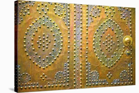 Traditional Moroccan Decorative Door, Tangier, Morocco, North Africa, Africa-Neil Farrin-Stretched Canvas