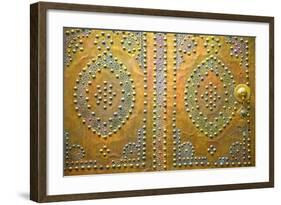 Traditional Moroccan Decorative Door, Tangier, Morocco, North Africa, Africa-Neil Farrin-Framed Photographic Print