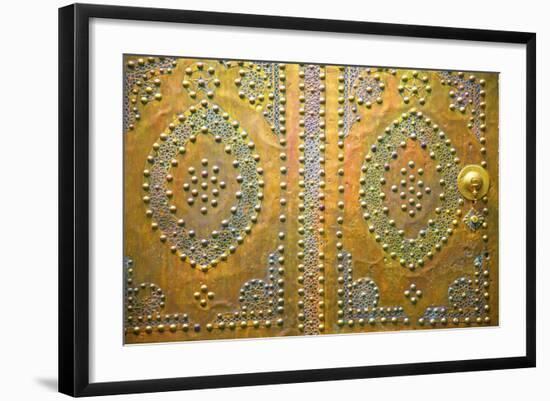 Traditional Moroccan Decorative Door, Tangier, Morocco, North Africa, Africa-Neil Farrin-Framed Photographic Print