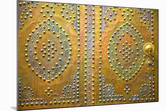 Traditional Moroccan Decorative Door, Tangier, Morocco, North Africa, Africa-Neil Farrin-Mounted Photographic Print
