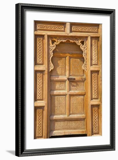 Traditional Moroccan Decorative Wooden Door, Rabat, Morocco, North Africa, Africa-Neil Farrin-Framed Photographic Print